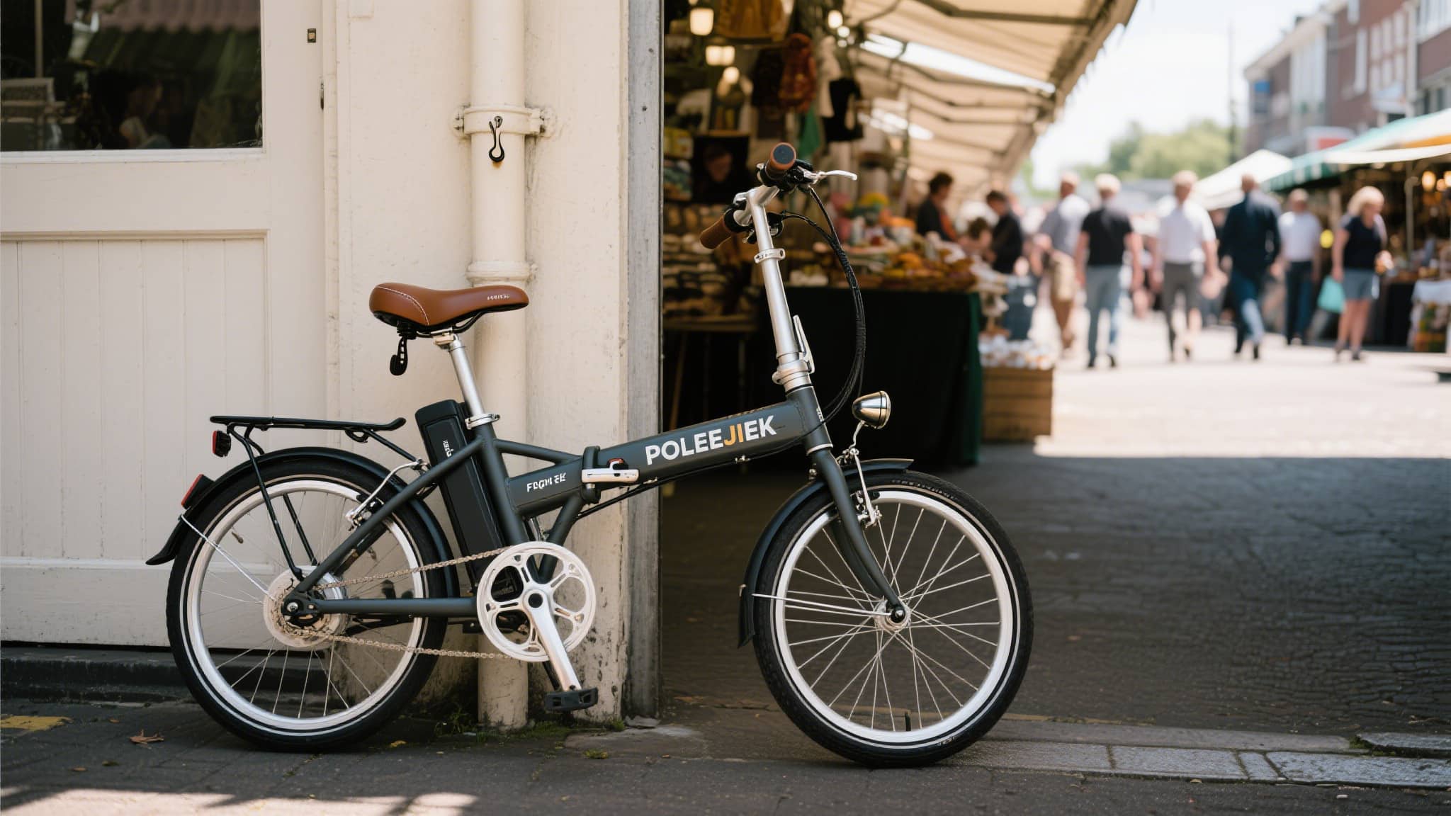 An urban rider on a POLEEJIEK electric bike