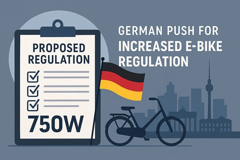 Germany proposed 750W ebike regulation illustration
