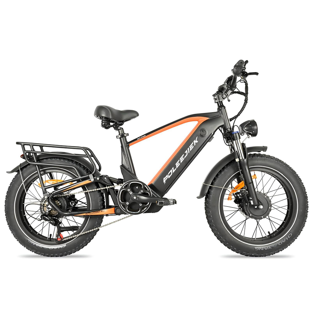 BLJ-2011 Sentinel Suspension Fat Tire Mountain Electric Bike 2000W Dual-Drive 48V | POLEEJIEK