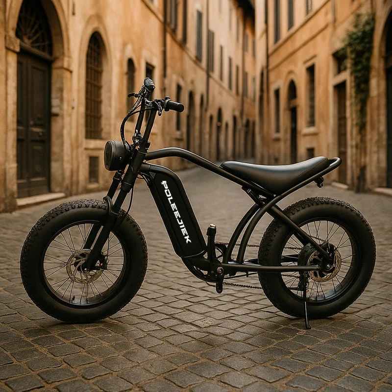 Retro ebike for rental business