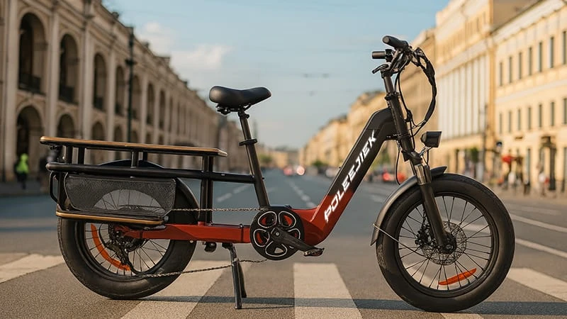 cargo electric bike, delivery ebike, long range cargo bike, 750W ebike, POLEEJIEK BLJ-DC009, electric utility bike