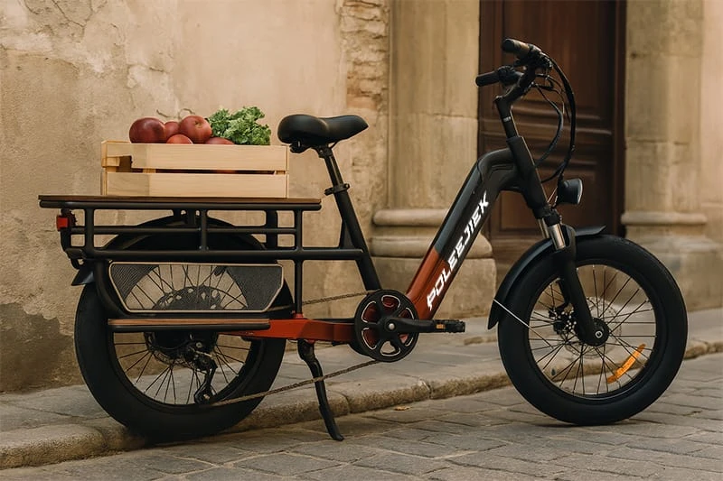 Cargo Electric Bike Rear Motor and Rack