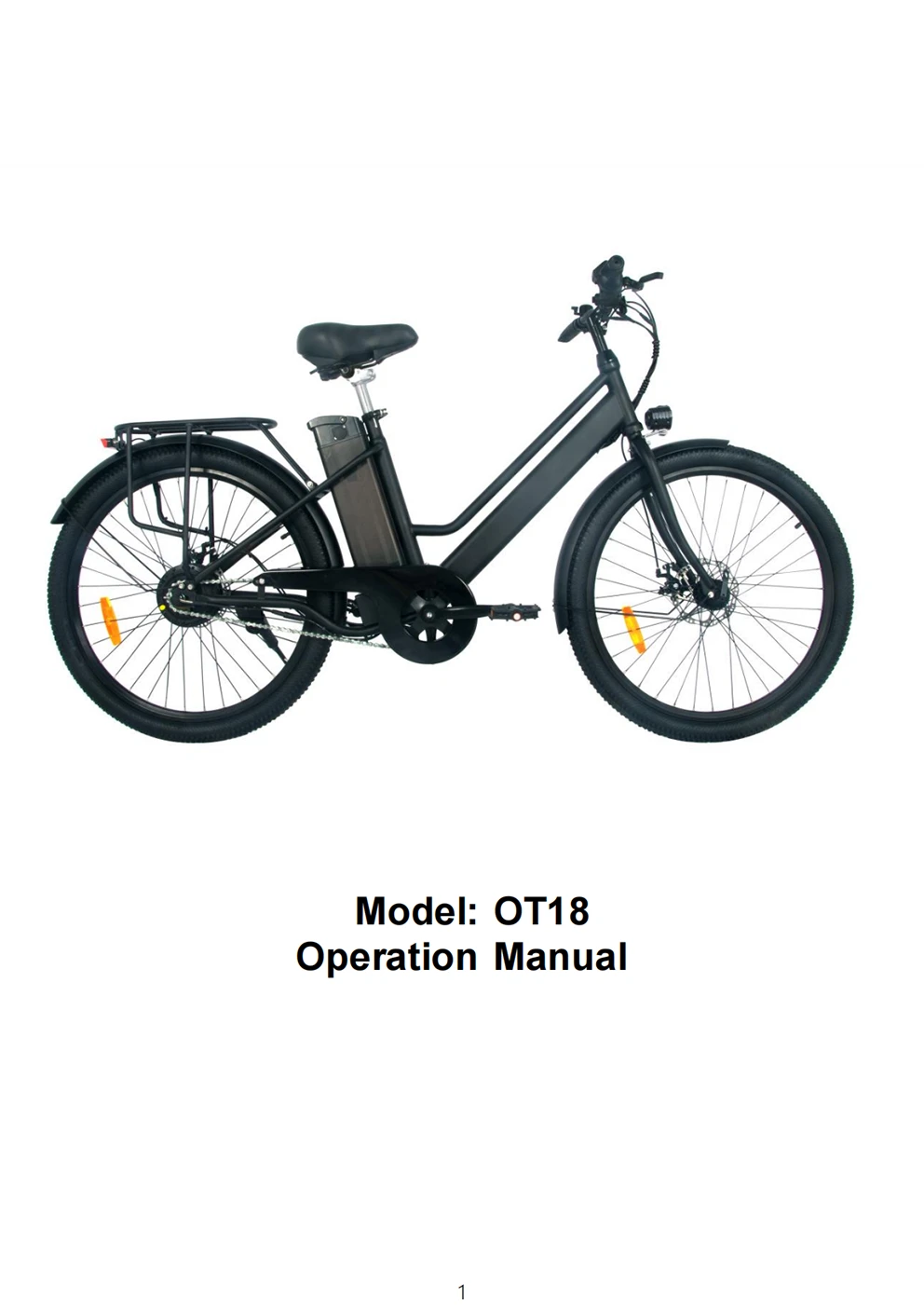Manual-For-Urban-Electric-Bicycle-OT18