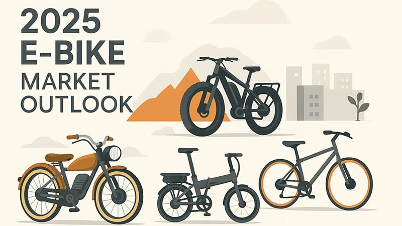 e-bike market, 2025 e-bike trends, vintage electric bike, retro e-bike, 2000W electric bike, fat tire electric bike, full suspension eMTB, 750W folding electric bike, 250W e-bike, EU e-bike market, e-bike sourcing