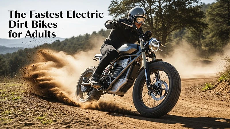 fastest electric dirt bike for adults, electric dirt bike top speed, high performance ebike, fast off-road ebike, Stark Varg, E Ride Pro SS, POLEEJIEK