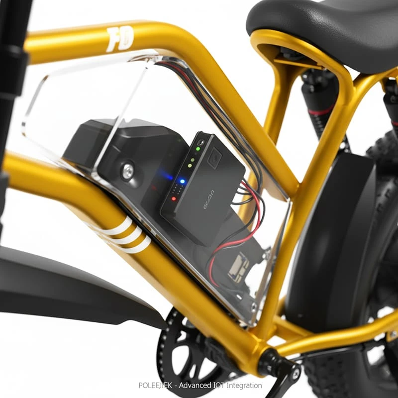 A smart e-bike with an IoT module integrated