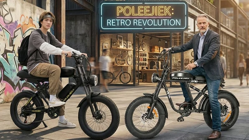 vintage electric bikes, electric retro bikes, moped style ebike