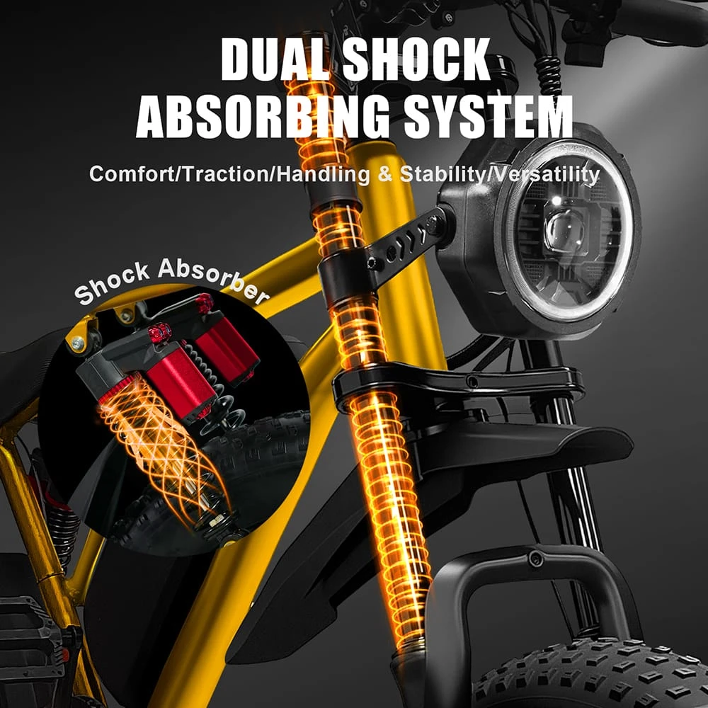 Dual Shock Absorbing System Front Fork
