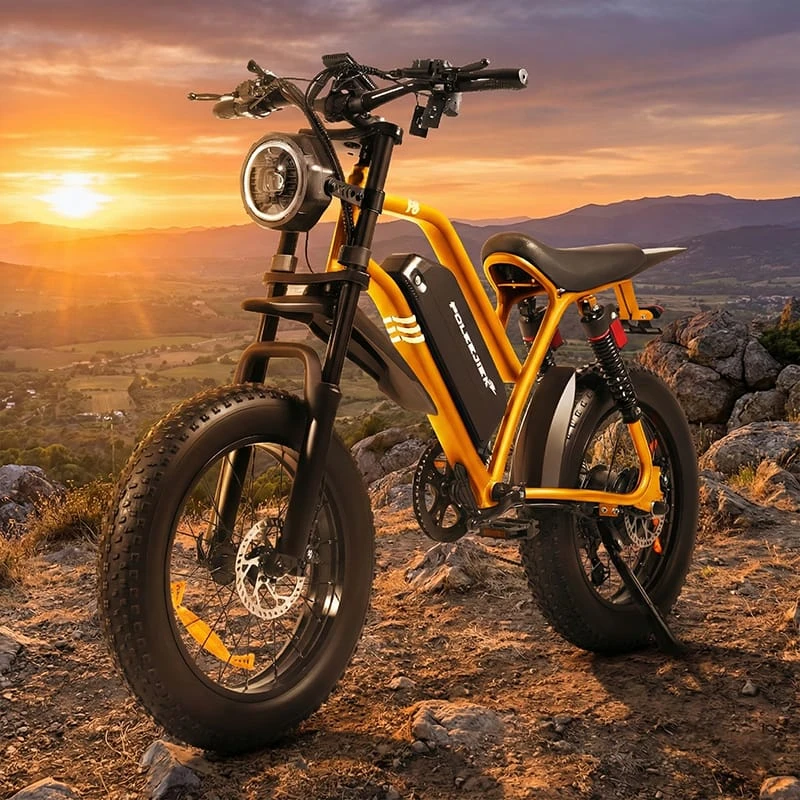Poleejiek F6 high-performance electric dirt bike for adults with black frame and fat tires, displayed as a high-ticket dropshipping product.