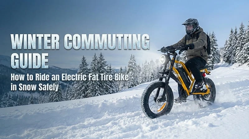 Electric snow bike, Fat tire electric dirt bike, Winter riding
